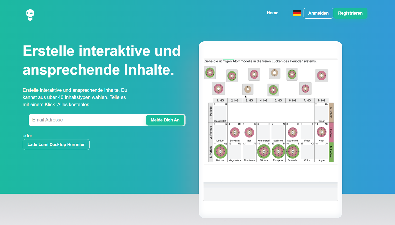 Interaktive Inhalte mit »Lumi«