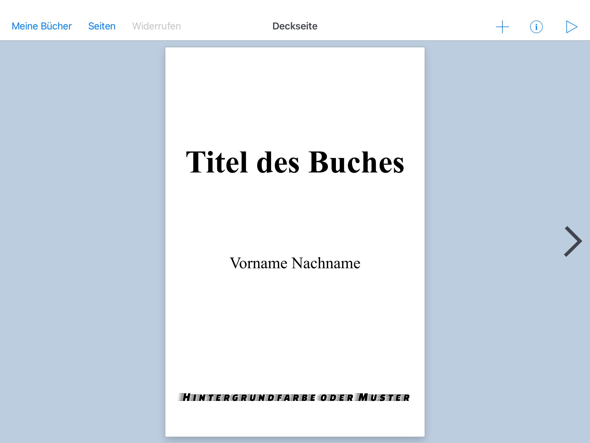 Arbeiten mit Book Creator