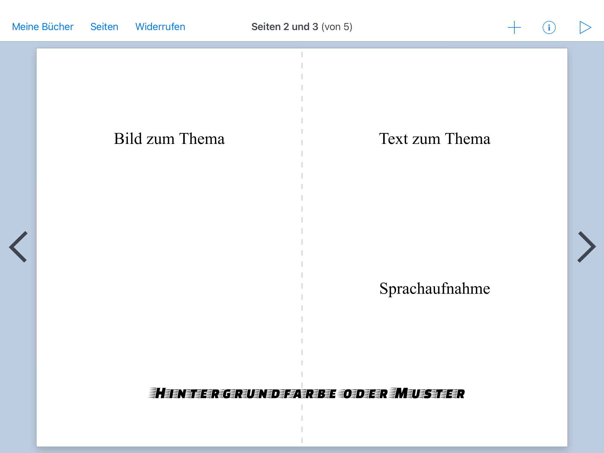 Arbeiten mit Book Creator