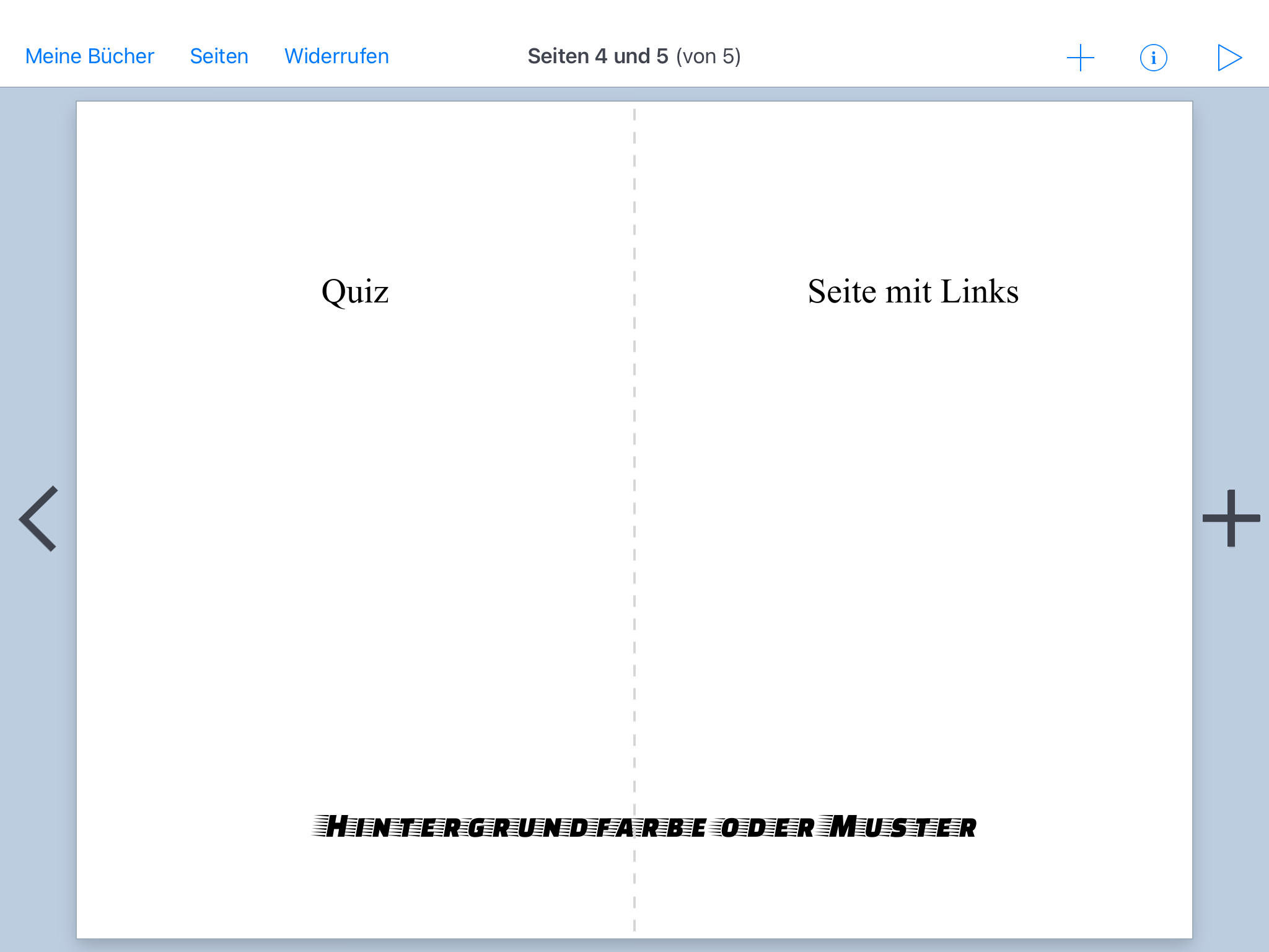 Arbeiten mit Book Creator
