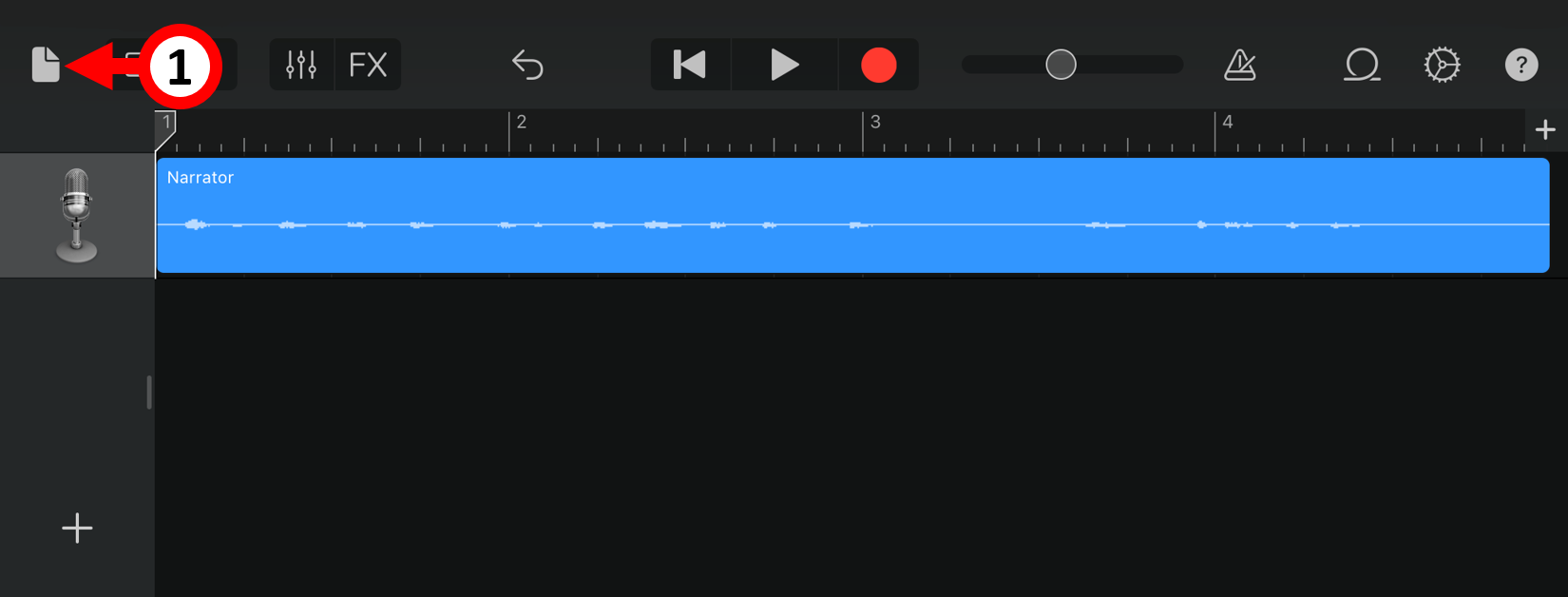 Arbeiten mit Garageband